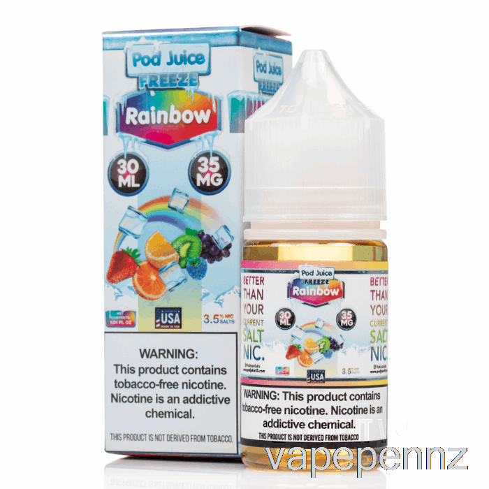 FREEZE Rainbow - Pod Juice - 30mL 10mg VAPE NZ